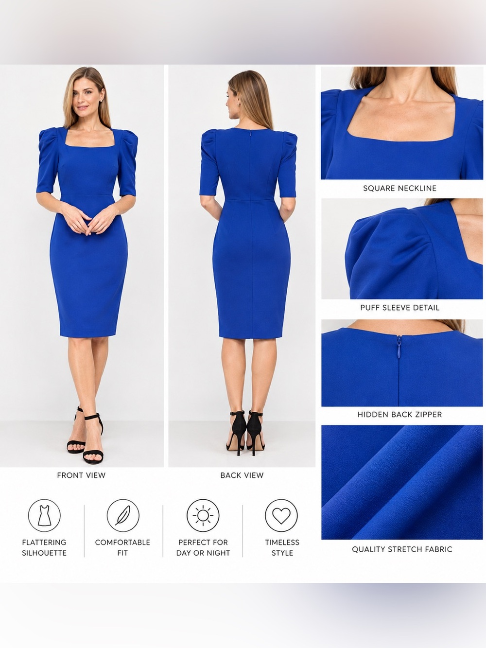 Alexia Admor royal blue cocktail style dress